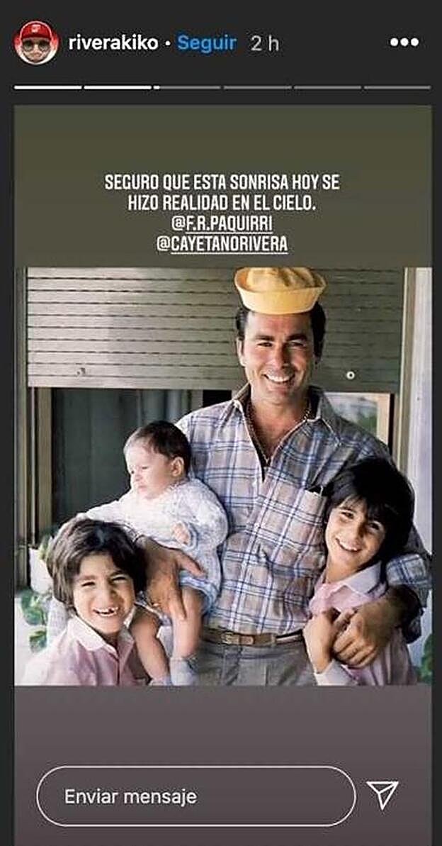 Esta es la imagen que Kiko rescataba anoche tras un día inolvidable.