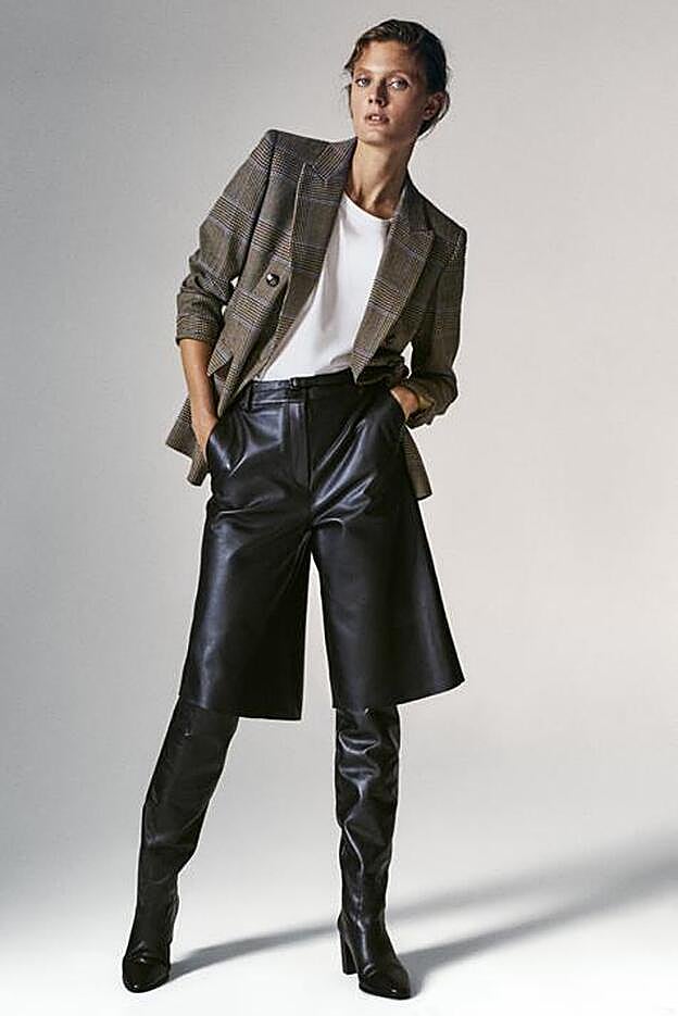 Bermudas de piel de Massimo Dutti (169 euros).