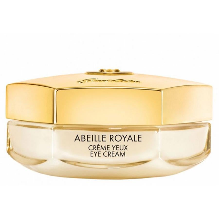 Abeille Royale de Guerlain hidrata el contorno de ojos mientras reafirma y reduce las arrugas. Con un elevado concentrado de Jalea Real que ayuda a reducir los signos de fatiga del contorno, difumina las bolsas, ojeras y las líneas de expresión.