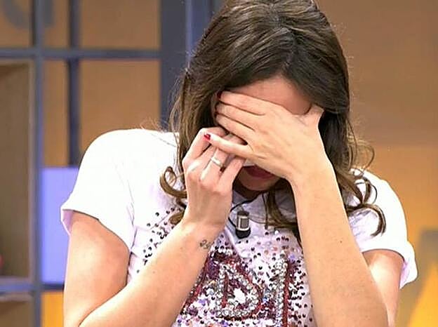 Irene se rompe en medio del plató de 'Viva la vida'.