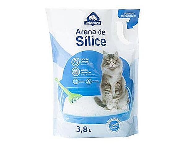 La arena de sílice elimina mejor los olores.