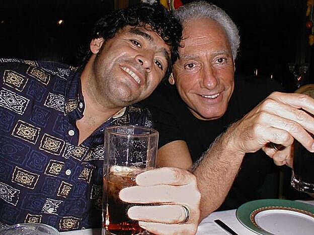 Junto a Guillermo Coppola en una imagen del año 2000.