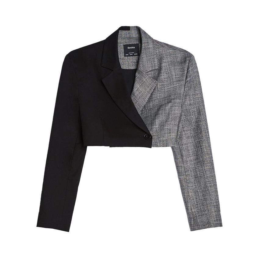 Blazer contrastada, de la colección 2Tailored de Bershka (52,98 €).