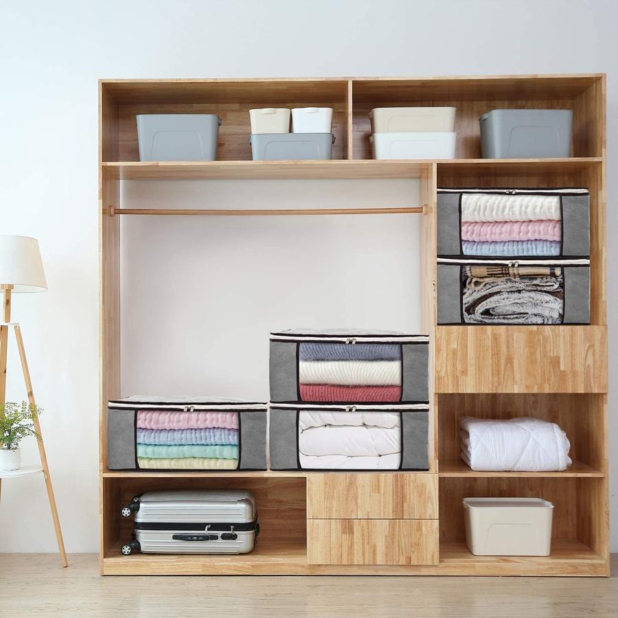 Bolsas organizadoras  para tener la ropa que menos usas o los textiles guardados y bien preservados en el armario (16.86 euros en Amazon).