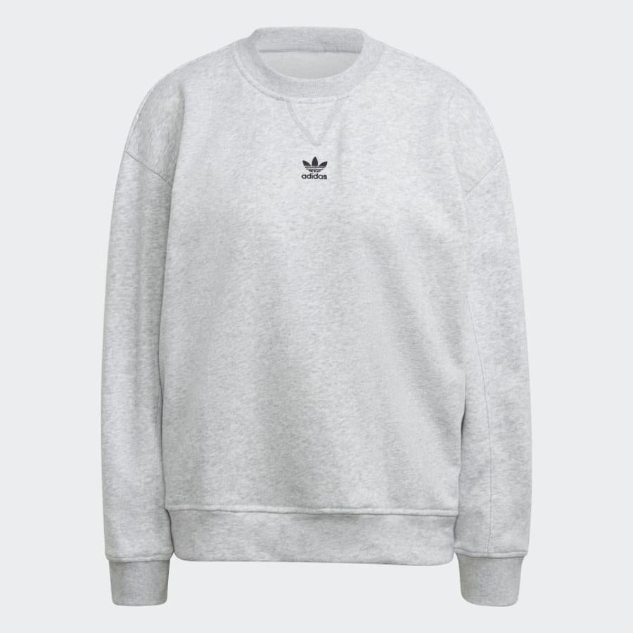 Sudadera gris con logo en el pecho de Adidas (50 euros).