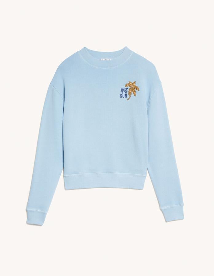Sudadera azul bebé de Sandro París (165 euros).
