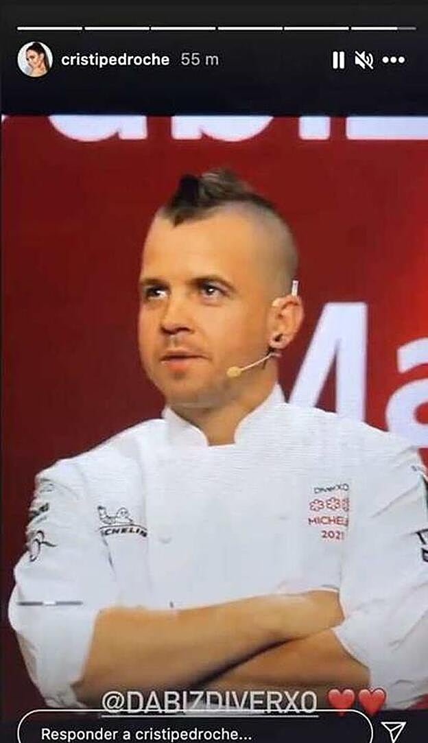 Dabiz durante la gala de las Estrellas Michelin.