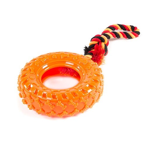 Mediante el juego es como un perro aprende de forma saludable a relacionarse con su entorno, especialmente durante sus primeros años, cuando tienen más energía y necesitan mayor actividad física. Para que se diviertan mientras se ejercitan, la marca TK-Pet te ofrece  este estupendo mordedor para perros , modelo SportDog, elaborado con caucho termoplástico: un material resistente, flexible y libre al 100% de elementos tóxicos o nocivos para tu mascota. Es ideal para fortalecer su mandíbula y para jugar a lanzar y recoger. Sus medidas son 23 x 10 x 10 centímetros, es decir, muy manejable.Ahora mismo lo tienes rebajado en Tiendanimal por sólo 7,89 euros. Antes costaba 8,09 euros.