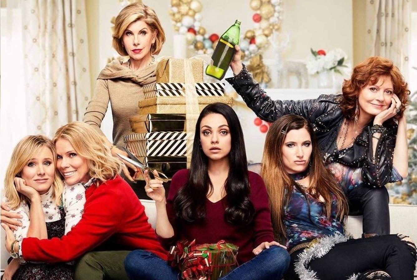 El éxito de Malas Madres pedía a gritos una secuela, pero no una cualquiera: una segunda parte navideña. En esta ocasión, las protagonistas hacen malabares para organizar unas fiestas perfectas además de lidiar con sus propias madres. A Mila Kunis, Kristen Bell y Kathryn Hahn se les unen Chrstine Baranski haciendo doblete en esta lista, Cheryl Hines y la maravillosa Susan Sarandon.