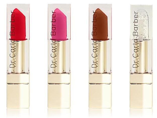 Los labiales de Carla Barber y You Are The Princess que se venden en Primor.