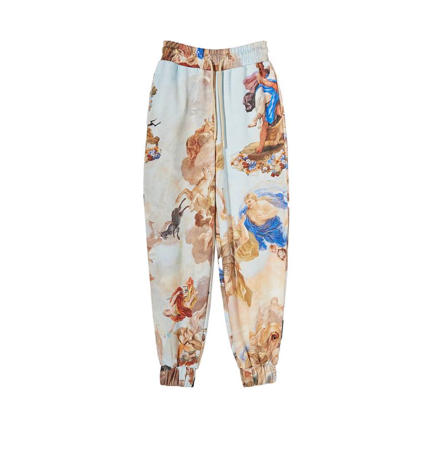 Pantalón de algodón estampado, de la colección Art Series, de Bershka (25,99 €).