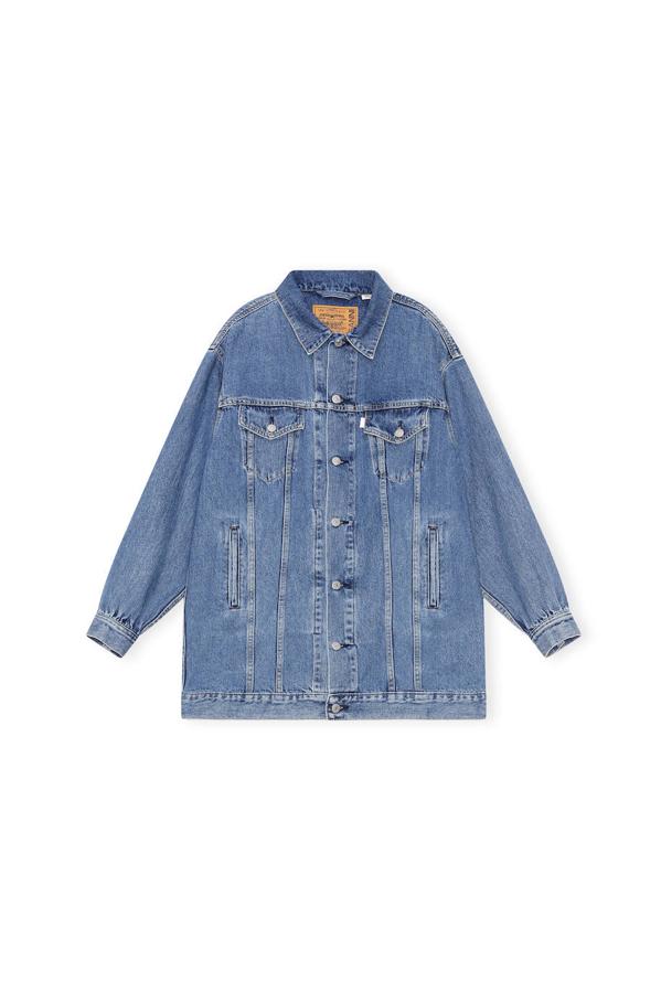 Trucker jacket de cáñamo algodonizado, de la colección de Levi's & Ganni.