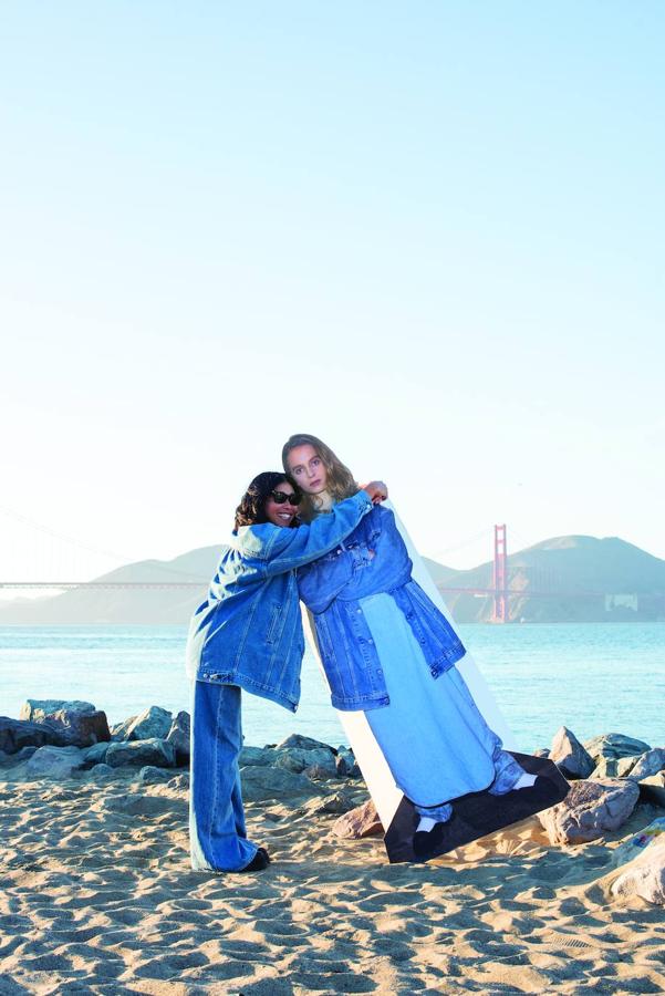 Imagen de la campaña de la colección de Levi's & Ganni.