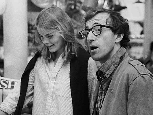 Mariel Hemingway y Woody Allen en el rodaje de 'Manhattan', en 1978.