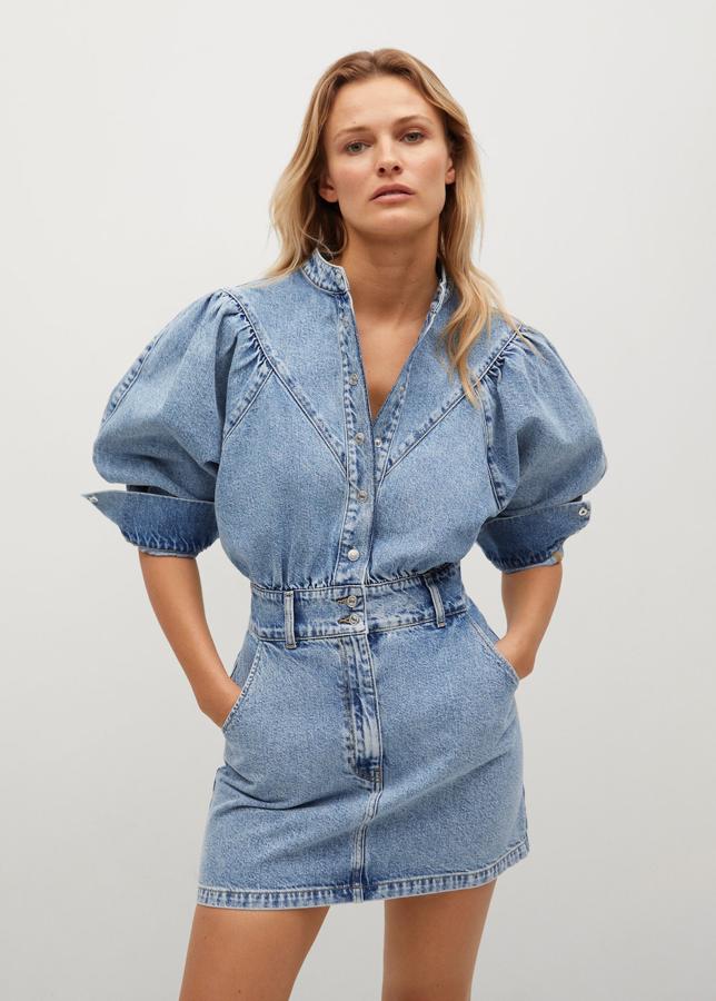 Vestido en vaquero desgastado de Mango (39,99 euros)