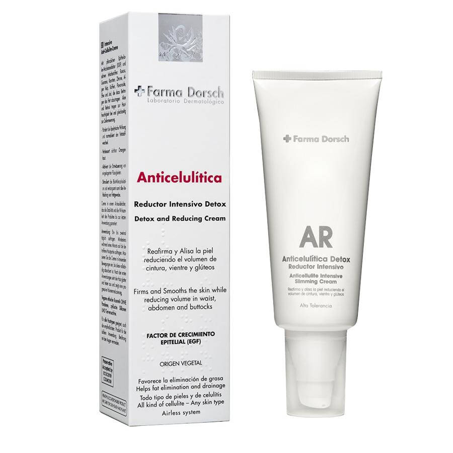 Los laboratorios + Farma Dorsch tienen una crema anticelulítica que mejora notablemente el aspecto de piel de naranja y activa visiblemente el drenaje de los líquidos retenidos y acumulados en los tejidos para terminar con la sensación dolorosa que produce el edema. También estimula la microcirculación sanguínea y frena la acumulación de nuevas grasas (32 euros).