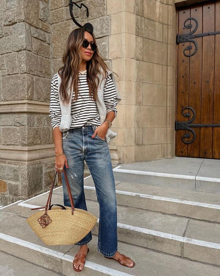 El perfecto look de primavera-verano, con prendas básicas que podemos conseguir ahora mismo en las tiendas
