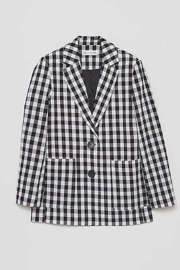 Blazer de cuadros vichy de Sfera.