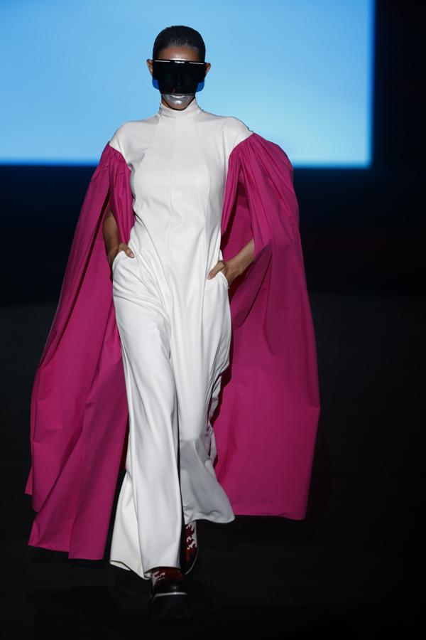 El vestido bicolor de Maison Mesa.