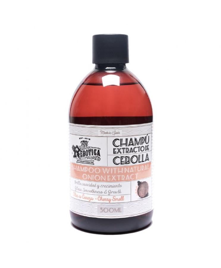 El champú original con extracto de cebolla de Mi Rebotica (13,50 euros) es un champú de uso frecuente para cabello normal/graso. Lleva extracto de cebolla, que ayuda a fortalecer el cabello y gracias a su capacidad antioxidante, lo protege de los procesos oxidativos.