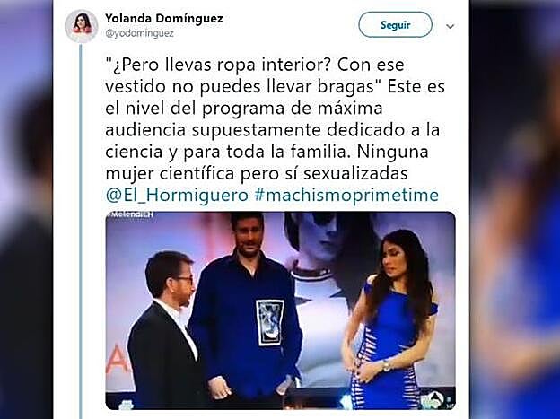 Pablo Motos preguntando a Pilar Rubio si lleva ropa interior.