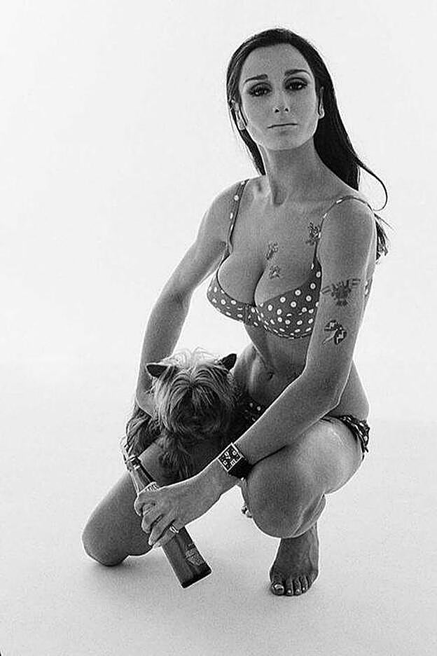 Naty Abascal durante una sesión de fotos en Nueva York