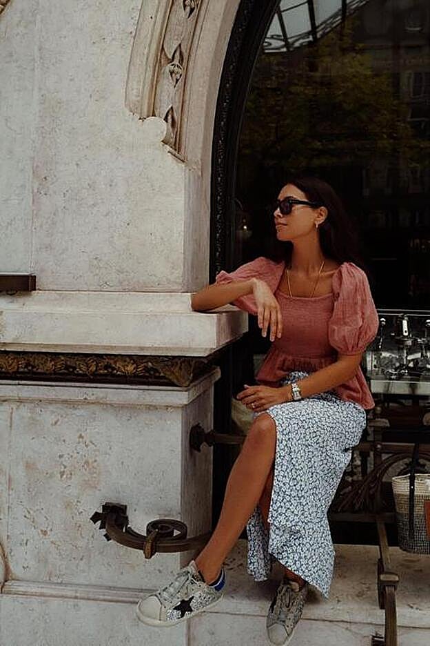 Falda con estampado floral de la colección de primavera de Brownie (55,90 euros)