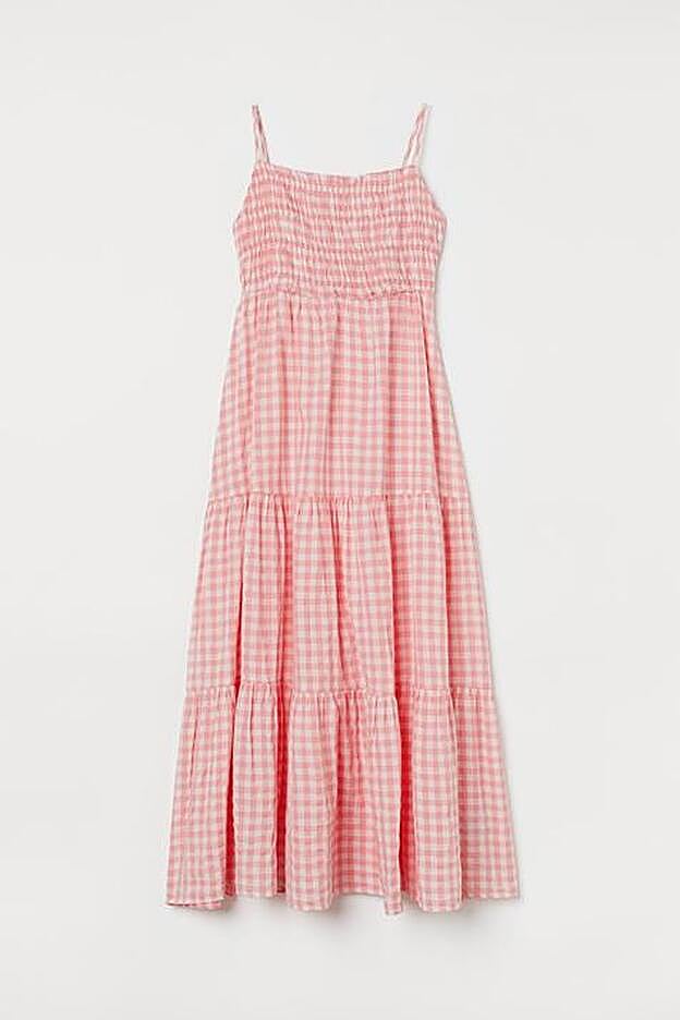 Vestido vichy de H&M.