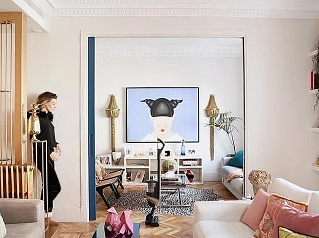 El salón de la casa de Eugenia Osborne.