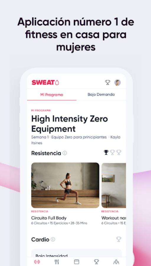 La anuncian como una app para mujeres y está capitaneada por Kayla Itsines y un buen plantel de entrenadoras personales. Incluye los mejores programas de esas entrenadoras, como el postparto o la antigua BBK de Kayla (que ahora se llama High Intensity) o el programa de yoga de Sjana Earp, entre muchos otros. Además, esta app de pago te da acceso a recetas, contenido educativo y monitorización de tu progreso.