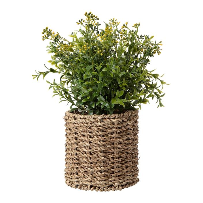 Las plantas no pueden faltar en un recibidor Feng Shui. Si no sueles acertar con el cuidado de las plantas, te recomendamos esta planta artificial de El Corte Inglés. Tiene un precio de 9,95 euros.