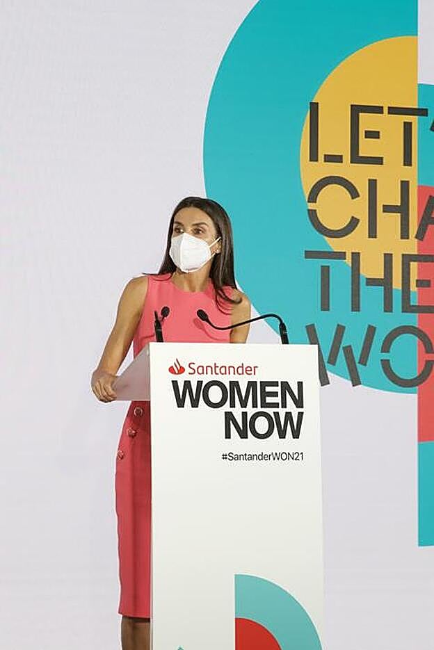 La Reina Letizia durante la clausura de Santander WomenNOW