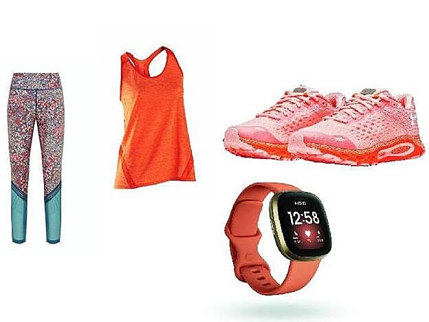 Prepara el equipo KALENJI. Camiseta Run Light (9,99€, en Decathlon). ETAM. Leggings deportivos Milla (39,99€). FITBIT. Smartwatch Versa 3 (229,95€). UNDER ARMOUR. Zapatillas UA running HOVR Infinite 3 (140€).