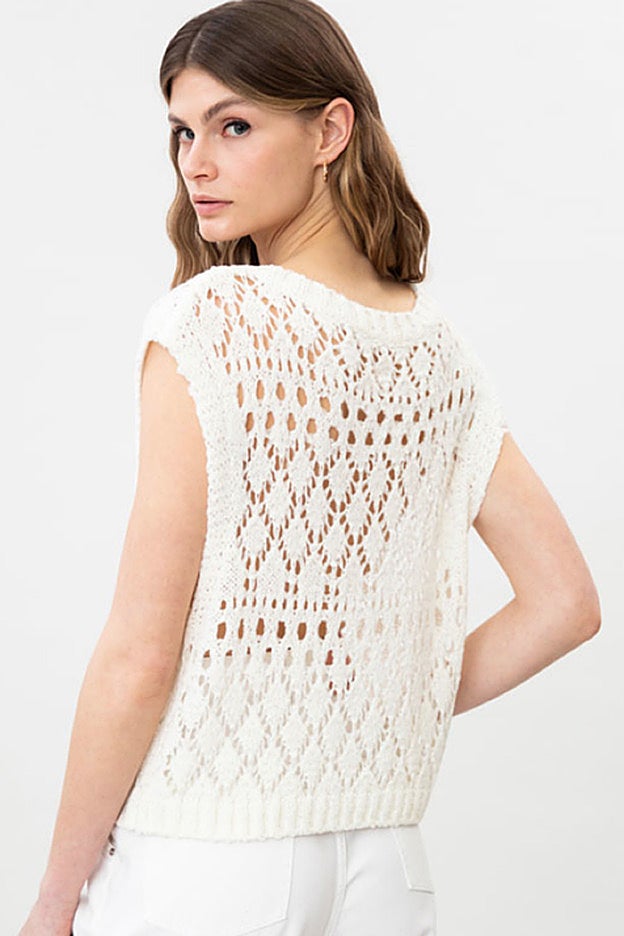 Chaleco de ganchillo de la nueva colección de Lefties.