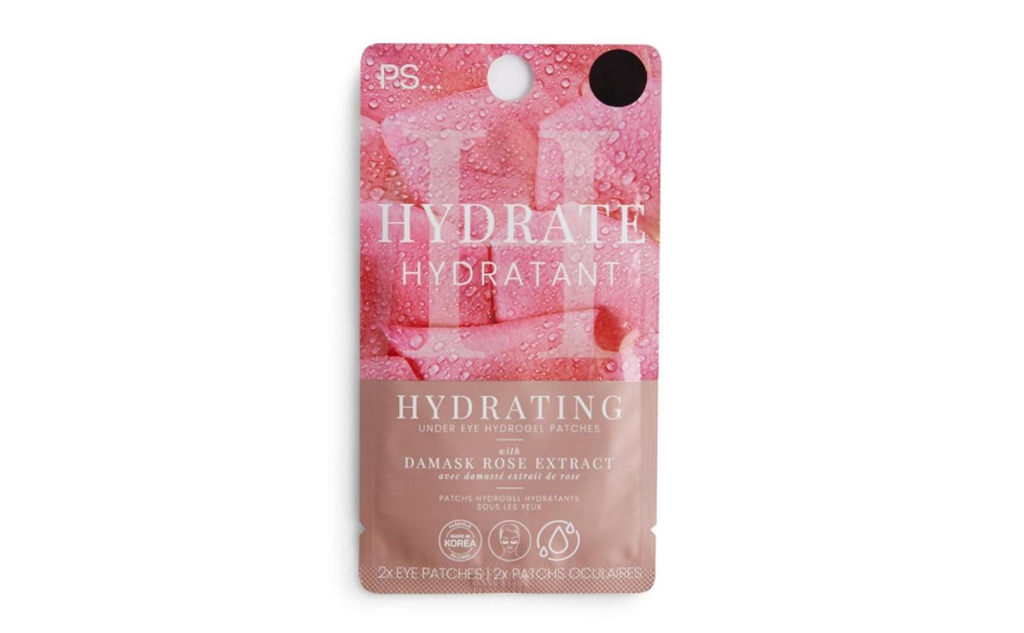 Rosa de damasco: Parches hidratantes para ojos con extracto de rosa de damasco PS