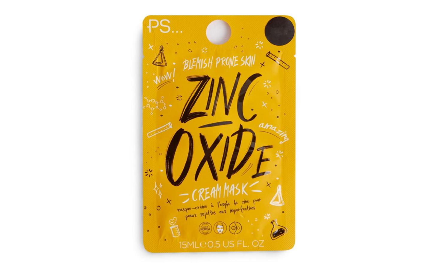 Óxido de zinc: Mascarilla facial con óxido de zinc PS