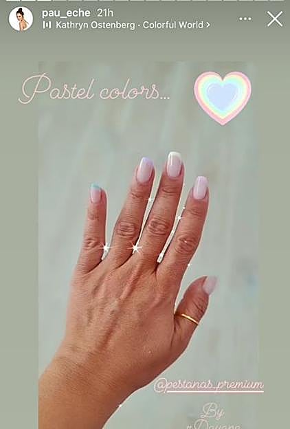 Paula Echevarría enseñó en su Instagram su nueva manicura. 