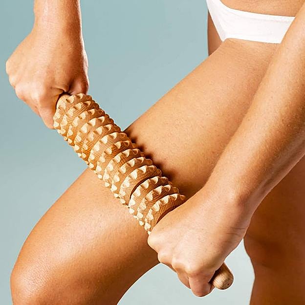 El rodillo da a tu piel un aspecto más liso