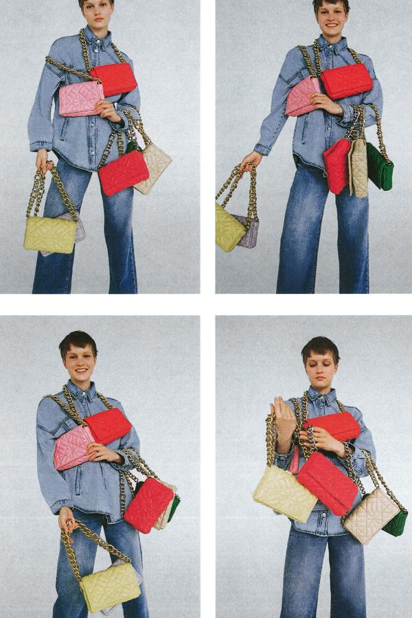 Este bolso acolchado con cadena dorada de Zara está disponible en 8 colores diferentes. (22,95 euros)