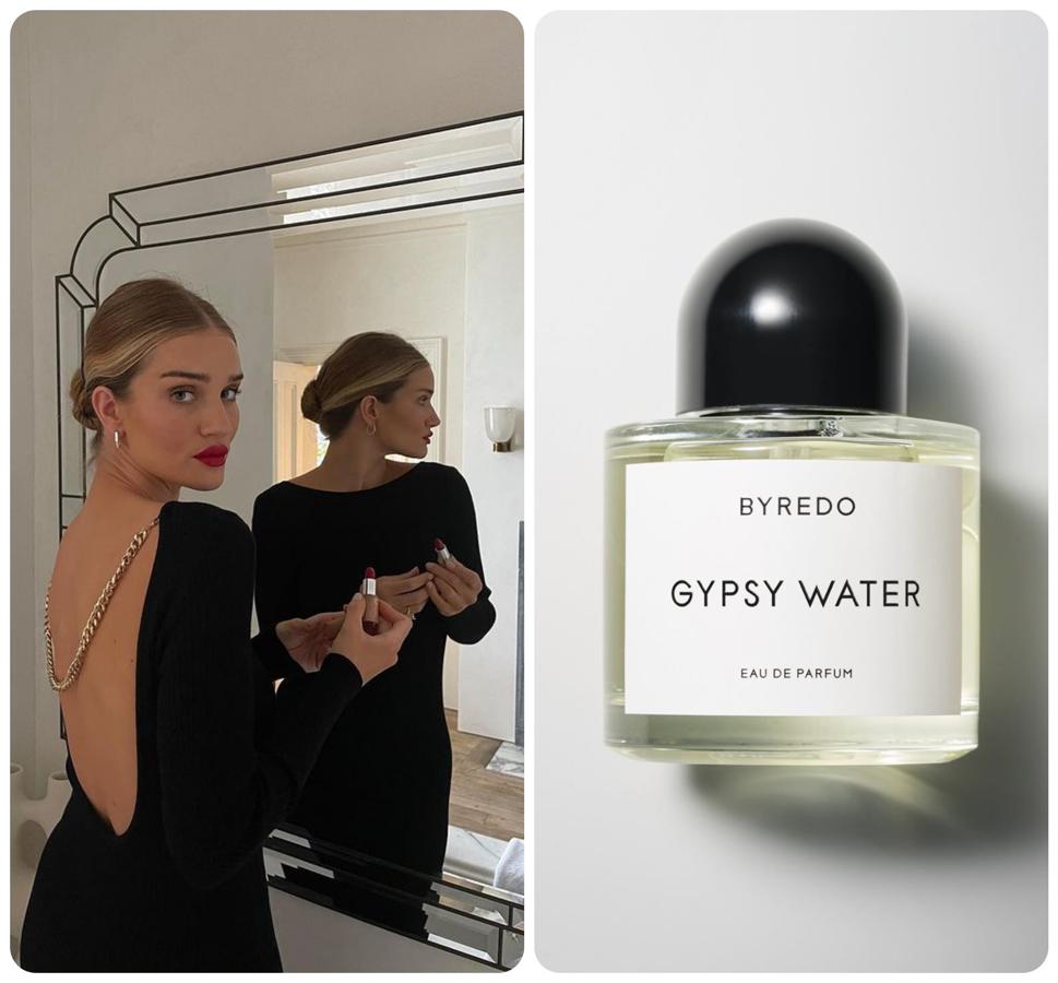 La modelo lanzó un video en el que anunciaba sus fragancias favoritas, pero la que destacaba por encima de todas era Gypsy Water de Byredo. Sus notas de bergamota, limón, pimienta, incienso, ámbar, agujas de pino, lirio, vainilla y sándalo crean una combinación de ensueño.