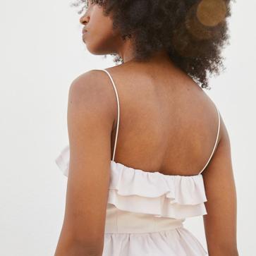 Imagen secundaria 1 - Un top, dos vestidos y una falda: todo lo que un volante es capaz de hacer por tu look