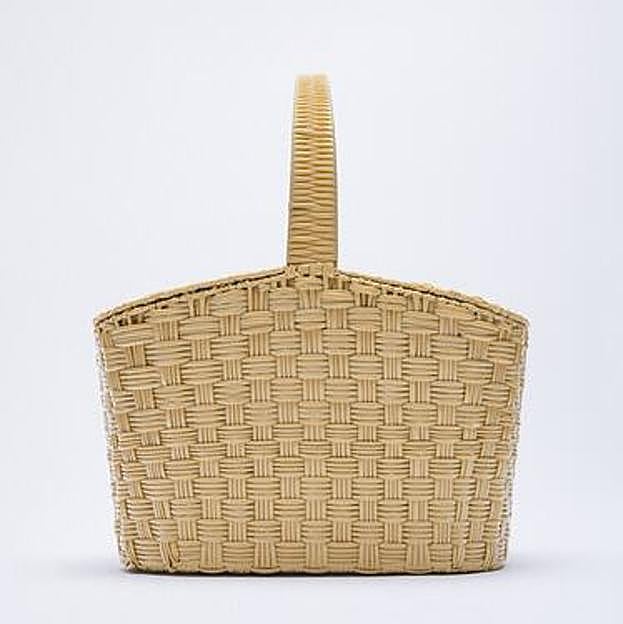 Cesta de mano tipo picnic