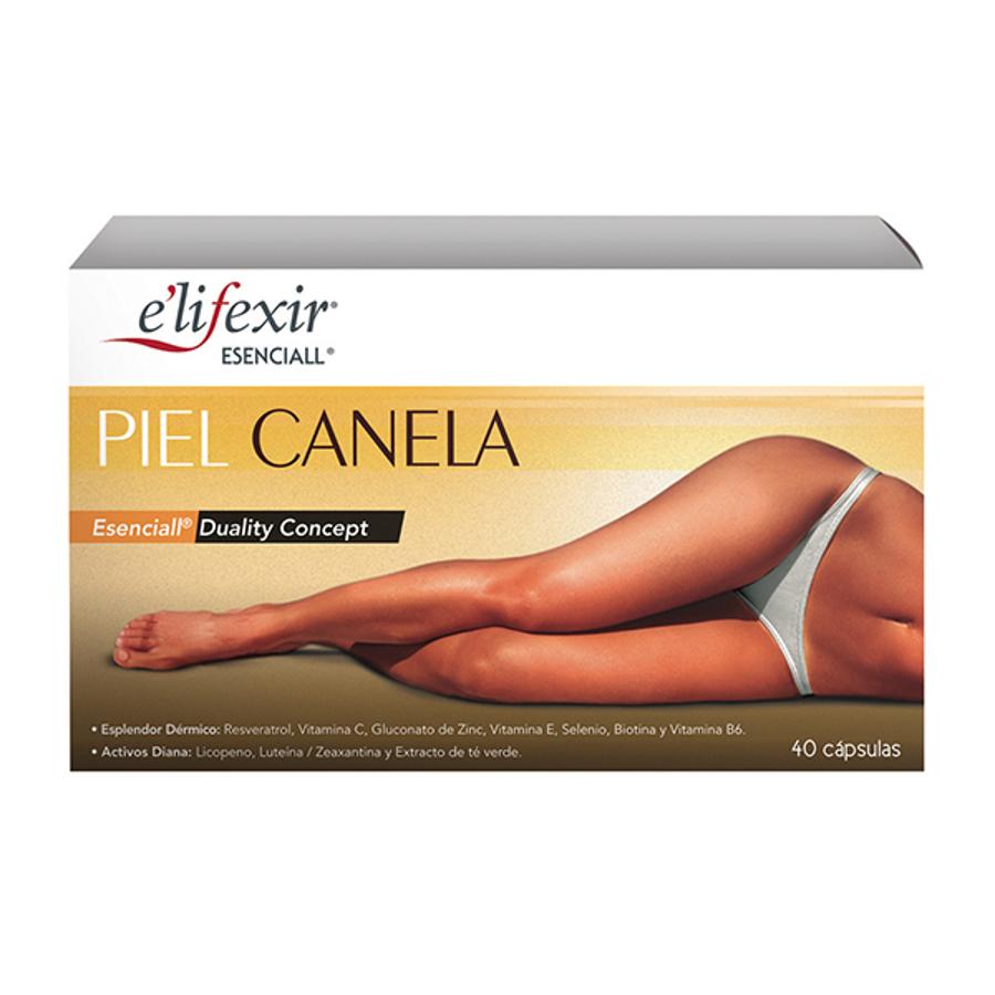 Las Cápsulas Autobronceadoras Piel Canela Esenciall E'lifexir son nutricosmética solar para proteger piel y ojos. Es un complemento alimenticio que prepara la piel para la exposición solar, favorece un bronceado más intenso y duradero y refuerza las defensas de la piel. Además, proporciona propiedades antioxidantes y protege la piel de la radiación UV (18,20 euros).