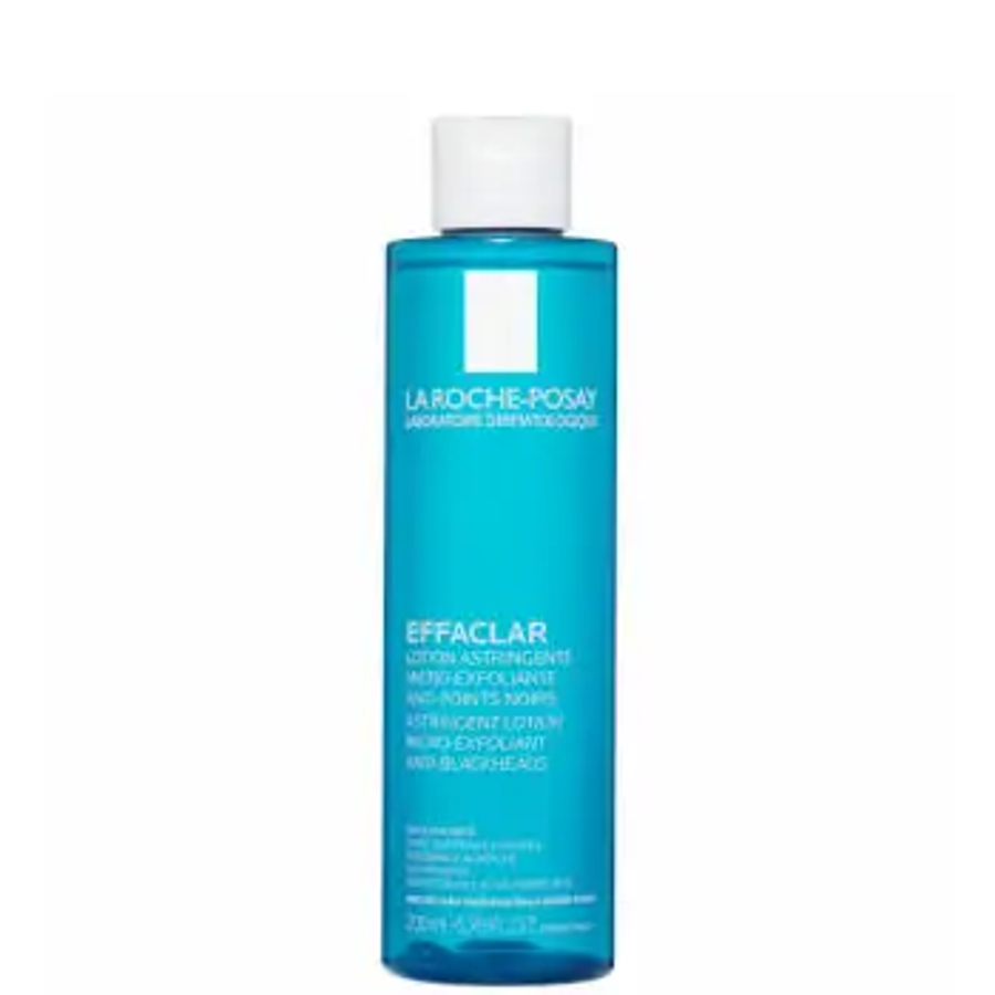 Agua termal con ácido salicílico y LHA, para una exfoliación suave, apta para pieles sensibles.