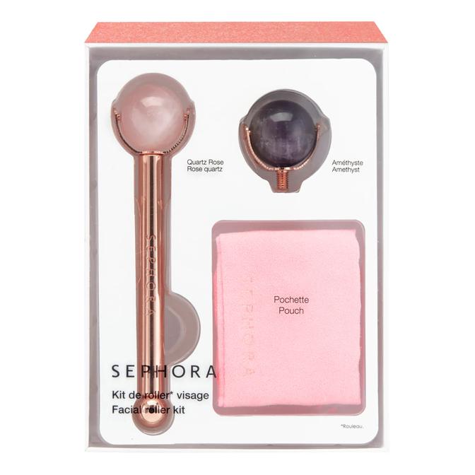 Rodillo de cuarzo rosa y amatista de Sephora Collection. Tiene ahora un precio de 18 euros.