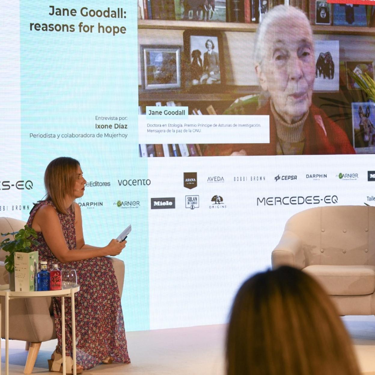 Jane Goodall pone el broche de oro al Mercedes-EQ Welife Festival: «Para proteger el medio ambiente hay que aliviar primero la pobreza»