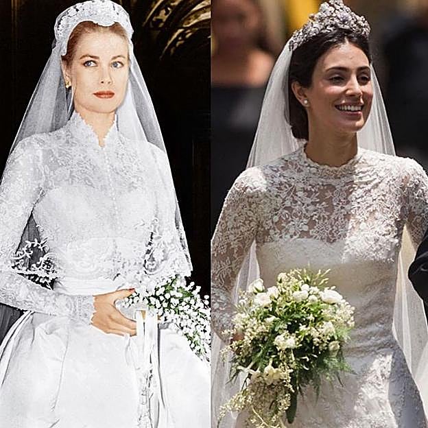 El traje de novia de Alessandra de Osma. 