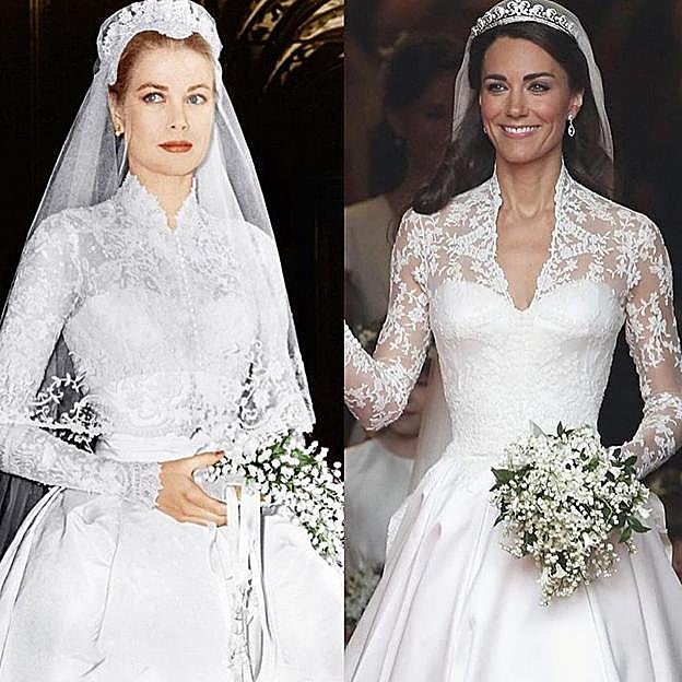 El vestido de novia de Kate Middleton.