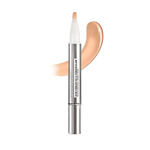 Accord Parfait Eye Cream in a Concealer de L'Oréal Paris. (10,90 euros en Primor). Disponible en 6 tonos.