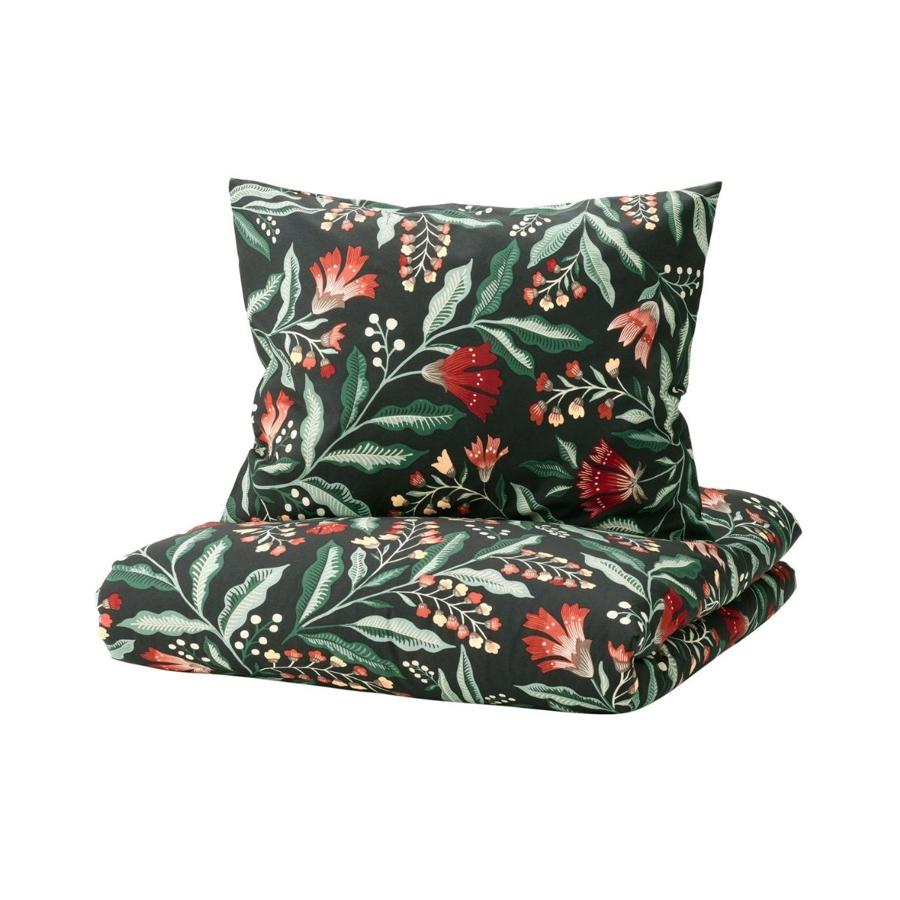 Funda nórdica de algodón 100% con estampado floral (20 euros).